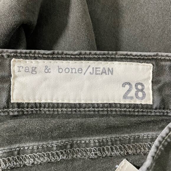 Rag & Bone Jean Women's Hunter Green/Black Legging Jeans - Size 28 - Mid Rise - Picture 3 of 8